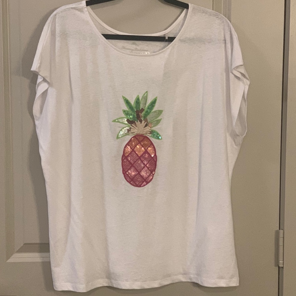 Tommy Bahama Sequins Pineapple Top